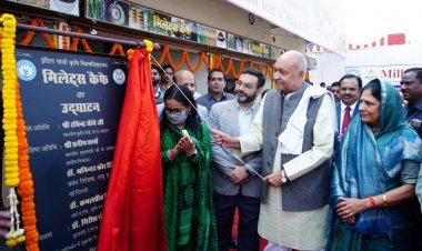 *कृषि मंत्री रविन्द्र चौबे ने इंदिरा गांधी कृषि विश्वविद्यालय में किया मिलेट कैफे का लोकार्पण*