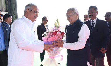 *छत्तीसगढ़ के मनोनीत राज्यपाल श्री विश्व भूषण हरिचंदन राजधानी रायपुर पहुंचे*