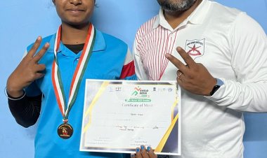 *तीरंदाजी खेल प्रतियोगिता रायपुर में खेल अकादमी की बालिका ने जीता गोल्ड*