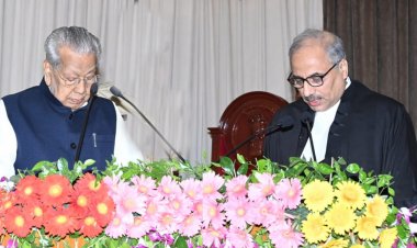 *राज्यपाल श्री हरिचंदन ने न्यायाधिपति श्री रमेश सिन्हा को छत्तीसगढ़ उच्च न्यायालय के मुख्य न्यायाधीश पद की दिलाई शपथ*