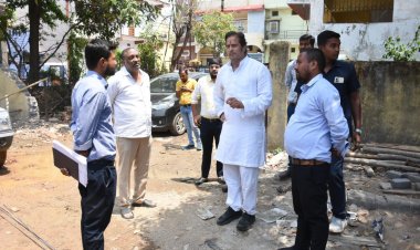 *विधायक विकास उपाध्याय ने प्राथमिक स्वास्थ्य केन्द्र एवं हमर क्लीनिक का औचक निरीक्षण कर निर्माण कार्यों का लिया जायजा*