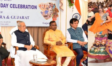 *राजभवन में धूमधाम से मनाया गया गुजरात और महाराष्ट्र राज्यों का स्थापना दिवस*