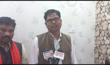 बीजेपी नेता ओपी चौधरी पहुंचे सीतापुर साधा कांग्रेस सरकार निशाना