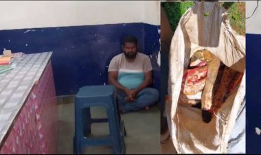 खरोरा के बैतलम  नगर मे गौ मांस  बेचते  हिन्दू  संगठन  बजरंग  दल ने   पकड़ा  किया पुलिस  के हवाले