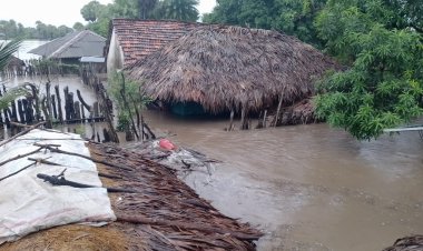 तालपेरू धर्मारम विकास खण्ड उसूर बाढ़ से जल मग्न