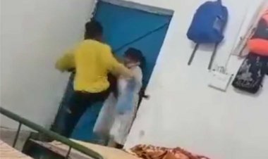 बीजापुर के छात्रावास में छात्रा की पिटाई  सोशल मीडिया पर हुआ वीडियो वायरल...