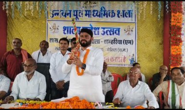 विधायक आशीष छाबड़ा ने  नवीन शास.पूर्व माध्यमिक विद्यालय खम्हरिया(एम)का किया शुभारंभ.