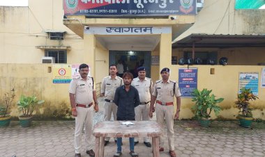 देशी सिक्सर रिवाल्वर लेकर लोगों को डराने-धमकाने वाले 1 व्यक्ति को कोतवाली पुलिस ने किया गिरफ्तार