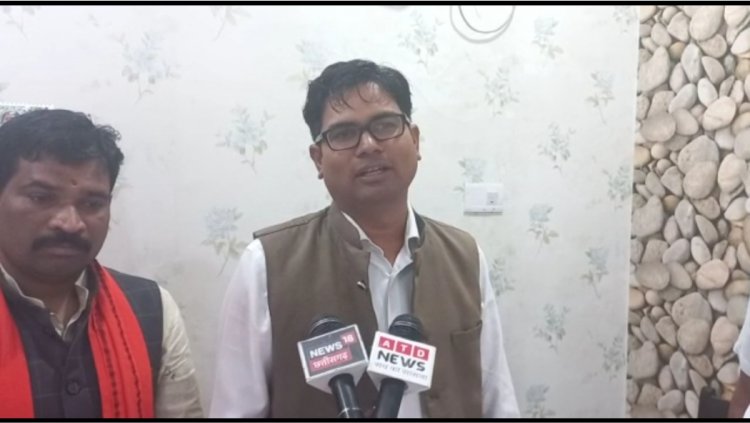 बीजेपी नेता ओपी चौधरी पहुंचे सीतापुर साधा कांग्रेस सरकार निशाना