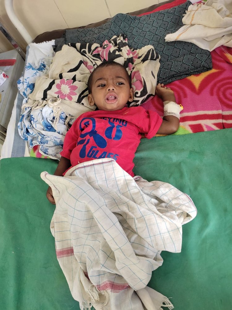 मलेरिया से ग्रसित बच्चे का उपचार के दौरान निकला जापानी बुखार